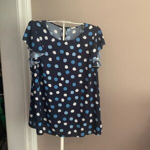 Tahari ruffle sleeve‎ blouse. NWOT